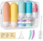 16Pcs Travel Bottles for Toiletries, Silicone Travel Bottles Set, TSA Approved, BPA Free Leak Proof Squeezable Tubes for Shampoo Conditioner Lotion Soap with Labels - Image 2