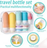 16Pcs Travel Bottles for Toiletries, Silicone Travel Bottles Set, TSA Approved, BPA Free Leak Proof Squeezable Tubes for Shampoo Conditioner Lotion Soap with Labels - Image 3