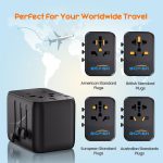 Bigfish Universal Travel Adapter, Worldwide Travel Plug Adapter with 2 USB A and 2 USB C, Dual 10A Fuses All In One International Travel Adapter - EU UK US AUS Plugs - Image 3