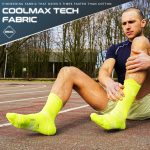 Coolmax Compression Running Socks 3 Pairs Cushioned Crew Socks Anti Blisters Moisture Wicking Athletic Hiking Socks - Image 3