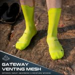 Coolmax Compression Running Socks 3 Pairs Cushioned Crew Socks Anti Blisters Moisture Wicking Athletic Hiking Socks - Image 4