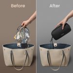 tomtoc Cable Organiser Bag Travel Pouch Water Resistant Accessory Bag Cord Organiser for Essentials, Tech Pouch Accessories Carry Storage for Power Bank, Charger, Airpods, USB, Pocket 3, Daily Items - Image 5