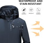 Mens Outdoor Waterproof Jacket Lightweight Rain Coat Windproof Walking Jacket Hooded Moutain Jacket,Perfect for Everyday Wear and Outdoor Adventures - Image 4