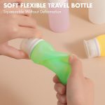 Muslish 21 Pack Leak Proof Silicone Travel Bottles Set, TSA Approved Containers for Toiletries, Travel Size Accessories and Shampoo Conditioner Bottles with Toiletry Bag (BPA Free) - Image 3