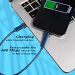 Multi USB Adapter Kit, USB to Type-C, C to Micro, USB-C to IOS Adapter, Type-C to C Charging Cable, Conversion Set for SIM Card Storage, Phone Holder(blue) - Image 5
