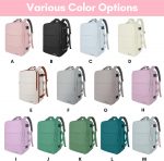 Travel Backpack for Women, Carry On Backpack with USB Charging Port & Shoe Pouch, TSA 15.6inch Laptop Backpack Flight Approved, College Nurse Bag Casual Daypack for Weekender Business Hiking,Pink - Image 3