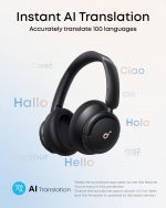 soundcore Q30 by Anker, Hybrid Active Noise Cancelling Headphones with Travel Pouch, Multiple Modes, Hi-Res Audio, Custom EQ via App, 50H Playtime, Comfortable Fit, Bluetooth, Multipoint Connection - Image 5