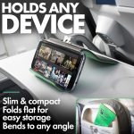 Flight Flap Airplane Phone Holder - Foldable Plane Phone Stand for Travel - Flexible Mobile Stand for Desk & Bed - Flight Mobile Holder Desk - Accessories Travel Essentials For Flying (Green) - Image 5