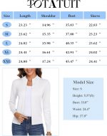 Totatuit Womens Long Sleeve Knitted Zip Up Sweater Cardigans Sweaters Lightweight Zipper Sweatshirts Jacket - Image 6