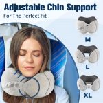 Cirorld Travel Pillow for Airplane, Neck Pillow for Travel, Memory Foam Travels Neck Pillow for Adults, Adjustable & Compact Flight Pillow, Ergonomic Neck Cushion, With Ear Plugs, Eye Mask, Carry Bag - Image 4