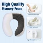 Cirorld Travel Pillow for Airplane, Neck Pillow for Travel, Memory Foam Travels Neck Pillow for Adults, Adjustable & Compact Flight Pillow, Ergonomic Neck Cushion, With Ear Plugs, Eye Mask, Carry Bag - Image 5