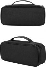 Arae Travel Essentials Tech Pouch Electronics Organizer Case with Removable Dividers for Chargers, Cables & Accessories Portable, Single Layer-L Black - Image 5