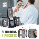 BOACAY Hanging Travel Toiletry Bag for Women & Men, Makeup Bag, Shower Bag - Image 5