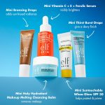 e.l.f. SKIN Best & Obsessed Skincare Kit, Travel-Size Makeup Remover, Sunscreen & Brightening Serums For Glowy Skin, Vegan & Cruelty-Free - Image 3