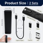 2PCS Multi USB Charging Adapter Cable Kit 4-in-1, Travel Adaptor All in One with Type C to USB Adapter and Micro to USBC, Universal Travel Adapter and Travel Charger for Multiple Devices - Image 3