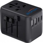 Bigfish Universal Travel Adapter, Worldwide Travel Plug Adapter with 2 USB A and 2 USB C, Dual 10A Fuses All In One International Travel Adapter - EU UK US AUS Plugs - Image 2
