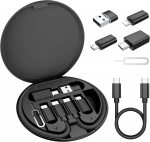 Elebase Multi USB Charger Adapter Kit,Micro USBC Adaptor with 0.3M 100W Charging Cable,Type C to USB 3.0 OTG Converter,USB C to IOS,Portable Box for iPhone 17e Air 16 15 Max Pro,Samsung Galaxy S26 S25 - Image 2