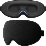 Gritin 100% Blackout Sleep Eye Mask for Sleeping-Ultra Soft Comfortable Zero Eye Pressure Eye Masks for Side Sleepers with Adjustable Strap, 3D Ergonomic Design Blindfold for Travel Essentials/Nap - Image 2