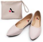 Ladies Roll Up Shoes with Carry Bag Ideal for Weddings, Races Nights Out 4 Colours - Image 2
