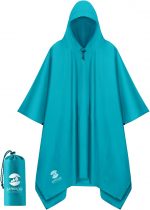 Men's Pullover Rain Jacket Waterproof Raincoat with Pocket - Image 2