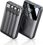 Power Bank Fast Charging, 10000mAh Portable Charger, 22.5W Phone Battery Pack with LCD Display, Built-in 4 Cables & 6-Device, PD 3.0 QC 3.0, USB-C In/Out, Compatible with iPhone 17/16/15/14/13/12 - Image 2
