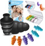 Silicone Ear Plugs for Sleeping Noise Cancelling, 10 Pairs Reusable Earplugs for Sleeping, Concert, Snoring, Travel, Work, 10 Colors, 33dB SNR - Image 2