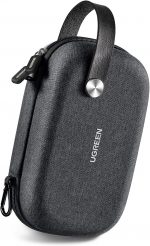 UGREEN Travel Accessories Bag, Portable Cable Organiser Travel Electronics Organiser Small Gadget Cable Bag Pouch, Hard Case for Charger Adapter Power Bank Hard Drive(Black) - Image 2