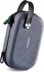 UGREEN Travel Accessories Bag, Portable Cable Organiser Travel Electronics Organiser Small Gadget Cable Bag Pouch, Hard Case for Charger Adapter Power Bank Hard Drive(Grey) - Image 2