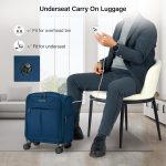 Hanke Suitcase Sets 40/50/60/71 cm, Soft Hand Luggage with Expandable Checked Luggage Large Travel Suitcase with Zipper on Wheels for Men and Women - Image 4