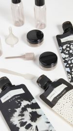 Kitsch 11 PCS Travel Bottles for Toiletries – Travel Essentials Kit for Shampoo, Conditioner, Lotion & More, Leak-Proof Refillable Travel Size Containers - Black & Ivory - Image 3