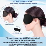100% Blackout Sleep Mask for Women & Men - Eye Mask - Zero Eye Pressure Eye Mask for Sleeping - Eyelash & Eye Movement Friendly Sleeping Mask with Adjustable Strap - Premium Sleep Mask for Travel - Image 3