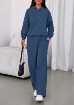 PRETTYGARDEN Womens Sweatsuits 2 Piece Set 2025 Casual Winter Long Sleeve Hoodie Loose Wide Leg Sweatpants Fall Tracksuit - Image 5
