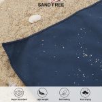 Rainleaf Microfiber Towel Perfect Travel & Sports &Beach Towel. Fast Drying - Super Absorbent - Ultra Compact. Suitable for Camping, Backpacking,Gym, Beach, Swimming,Yoga,Navy Blue,12 X 24 Inches - Image 6