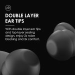 Ear Plugs for Sleep - Single+Double Tips with 46dB Noise Reduction, Eco-Durable Silicone | 8 Pairs Custom Tips (XS - L) | Top-Layer Seal Tech for Sleep, Focus, Travel - Image 5