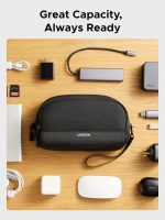 UGREEN Travel Tech Pouch, Cable Organiser Bag, Travel Essentials Organiser, Water Resistant, Internal Zipper Layers, Carry Storage Bag for Power Bank, Charger, Adapter, Cable, HDD, Daily Items(M) - Image 3