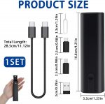 Multi USB Charging Adapter Cable Kit with USB C to USB A to USB C,60W Fast Charging and Data Transfer, Travel Converter Set with SIM Card Tray Eject Too Storage Slots - Image 3