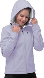 33,000ft Women's Softshell Jacket, Fleece Lined Warm Jacket Light Hooded Windproof Coat for Outdoor Hiking - Image 6