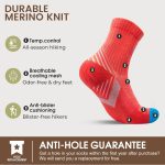5 Pack Women's Hiking Socks Mid Cushion Low Hiking Camping Multi Performance Socks for Walking Trekking Running Spring Winter - Image 3