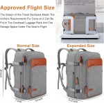 Lumesner Carry on Backpack, Extra Large 40L Flight Approved Travel Backpack for Men & Women,Expandable Large Suitcase Backpacks - Image 3