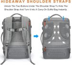 Lumesner Carry on Backpack, Extra Large 40L Flight Approved Travel Backpack for Men & Women,Expandable Large Suitcase Backpacks - Image 4