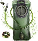 Hydration Bladder 2 Litre with Leak-Proof Water Reservoir, Military Water Storage Bladder Bag, BPA Free Hydration Pack for Hiking Biking Climbing Cycling Running, Large Opening, Insulated Tube - Image 2