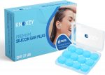 Knoxzy Silicone Ear Plugs for Sleeping Re-Usable Waterproof Noise Cancelling Premium Moldable Ear Plugs for Sleeping, Travelling, Studying Noise Reduction - Image 2