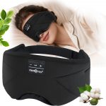 MUSICOZY Sleep Mask Headphones,100% Blockout Sleep Headphones with Bluetooth 5.4, 16H Play, Soft Eye Mask with Headphone for Sleeping,Travel,Nap & Side Sleepers, Gifts for Men/Women - Image 2