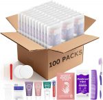 Travel Toiletries Personal Cleaning Bulk,Disposable Hygiene Kit Care Package Supplies, Women Toiletry Essentials Set Individually Wrapped for Camping, Hotel, Vacation, Homeless, Charity (11-in-1, 20) - Image 2