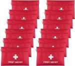 12 Pack Mini First Aid Kit Empty Bag, Travel Empty First Aid Kit Pouch Bag for Emergency at Home, Office, Car, Outdoors, Boat, Camping, Hiking(Bag Only) - Image 2