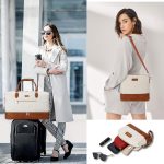 Weekend Bag for Women, Travel Bag with Shoe Compartment, Large Nylon Travel Tote Bag - Image 3