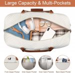 Weekend Bag for Women, Travel Bag with Shoe Compartment, Large Nylon Travel Tote Bag - Image 4