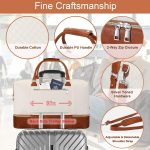 Weekend Bag for Women, Travel Bag with Shoe Compartment, Large Nylon Travel Tote Bag - Image 5