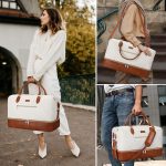 Weekend Bag for Women, Travel Bag with Shoe Compartment, Large Nylon Travel Tote Bag - Image 6