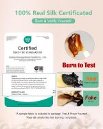 BeeVines Sleep Mask, 2 Pack 100% Real Natural Pure Silk Eye Masks with Adjustable Strap for Sleeping, Mulberry Silk Eye Sleep Shade Cover, Block Light Reduces Puffy Eyes Traveling Gifts - Image 6